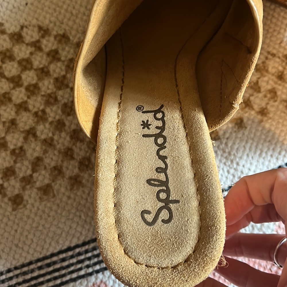 Splendid Rattan Wedge Sandals - Picture 4 of 6